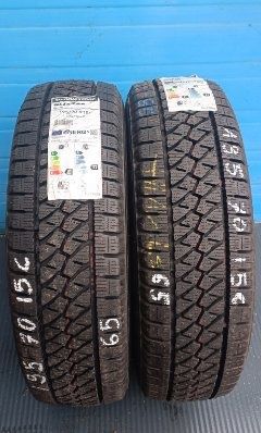 2x opony (nr.65) 195/70R15C 104/102R Bridgestone W995