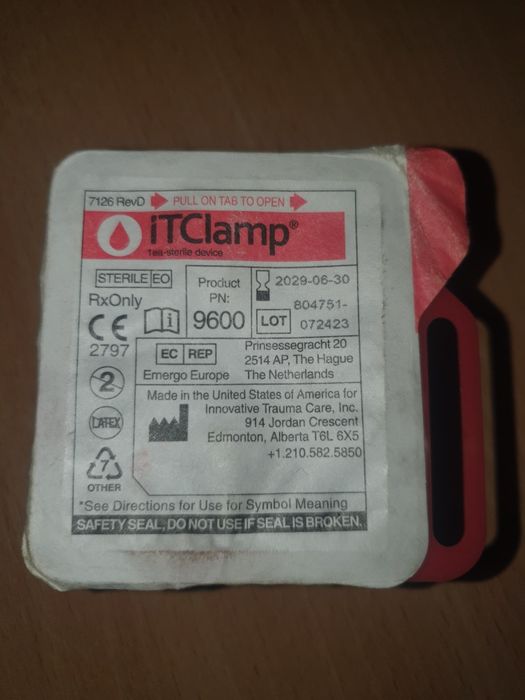ITClamp  (затискач при травмі м'язів)