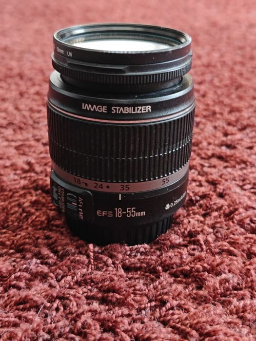 Obiektyw Canon 18-55 + filtr UV