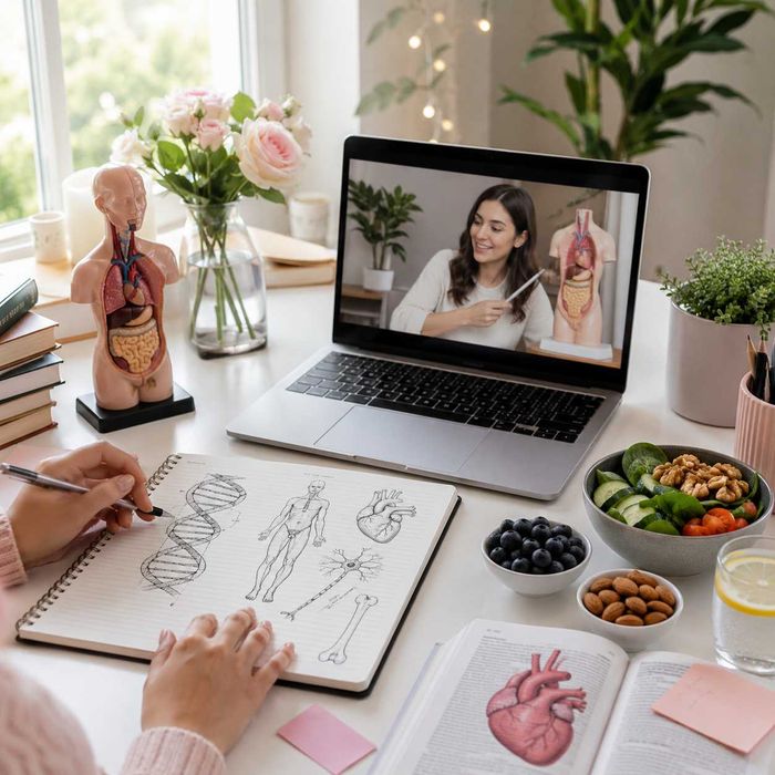 Biologia, anatomia, podstawy dietetyki — pomoc w nauce online