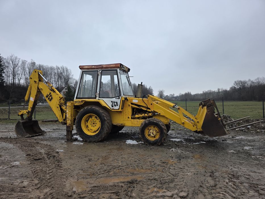 Koparko Ładowarka JCB 3CX. Napęd 4x4, Widły, Mocna