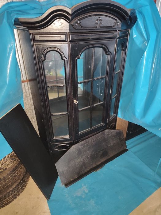 Regał czarny zestaw