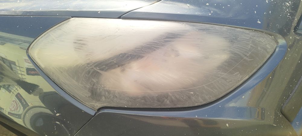 Polimento faróis polimerização