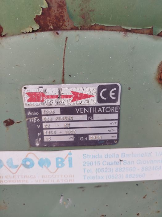 Wentylator przemysłowy 15 kw
