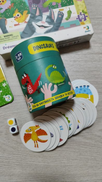 Лот пазлів dodo на 2-4 роки + гра