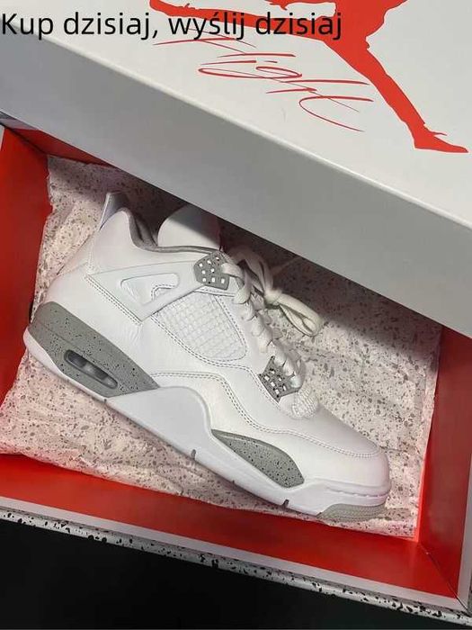 AutentycznyButydokoszykówkiJORDAN4RetroWhiteOreonoweunisex:40