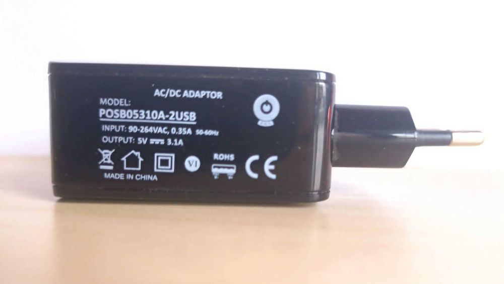 Ładowarka 2xUSB-A 5V 3,1A AC/DC Adapter