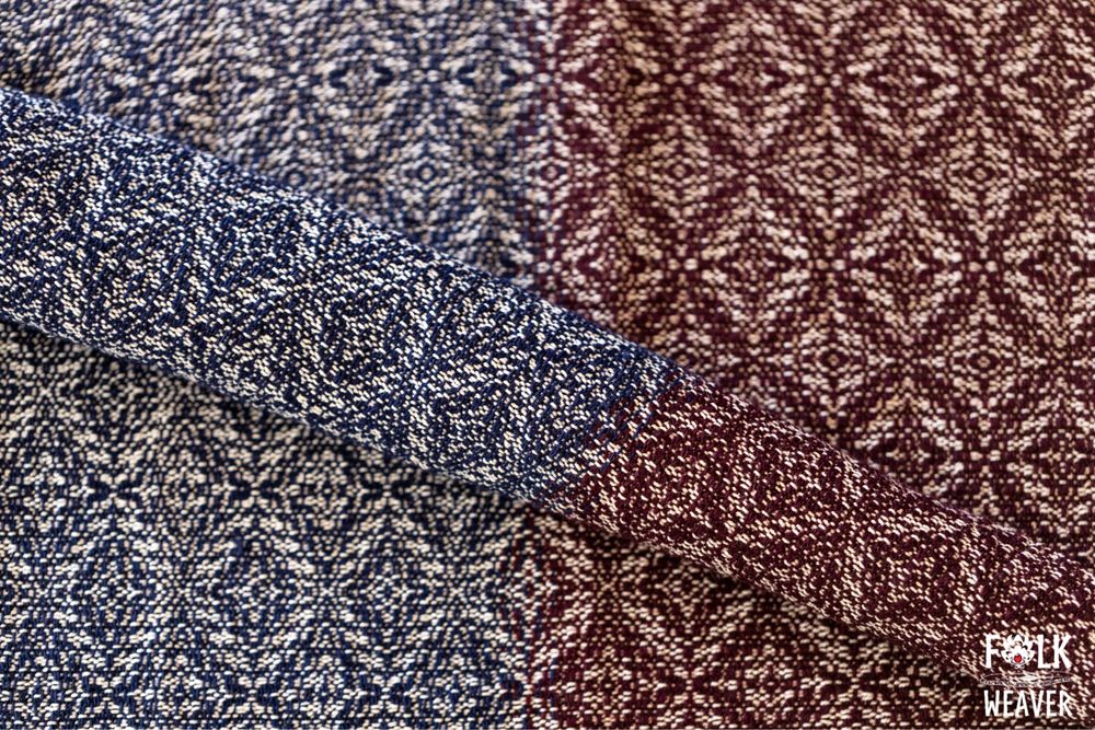 Ręcznie tkany szal Folk Weaver „Zmierzch” rękodzieło szalik handmade