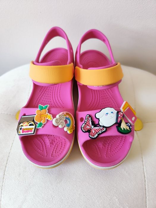 Crocs J1 31 32 wodoodporne sandały do wody plaża basen przypinki