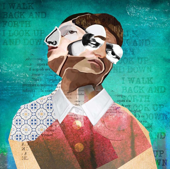 conjunto 4 ilustrações - 50x50cm