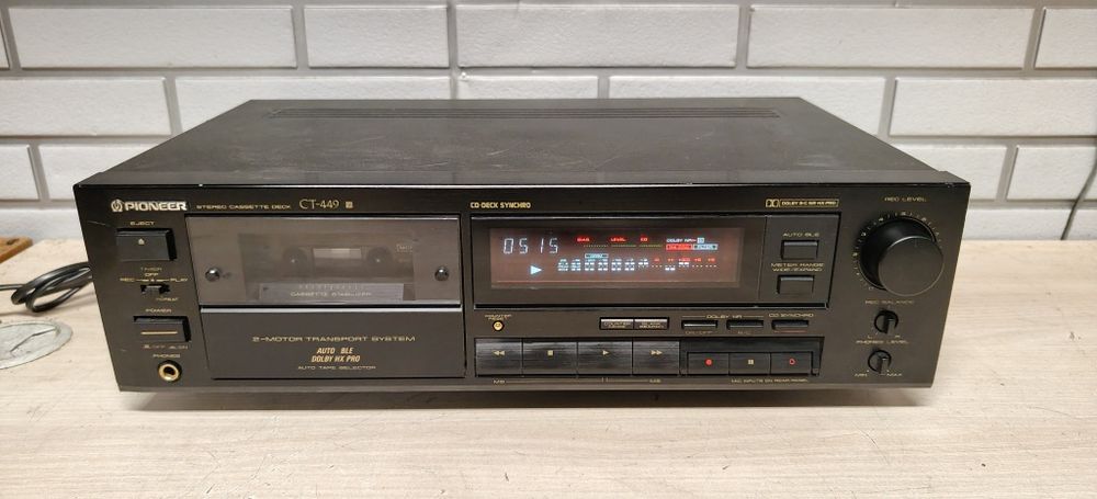 Magnetofon deck PIONEER CT-449. Po serwisie
