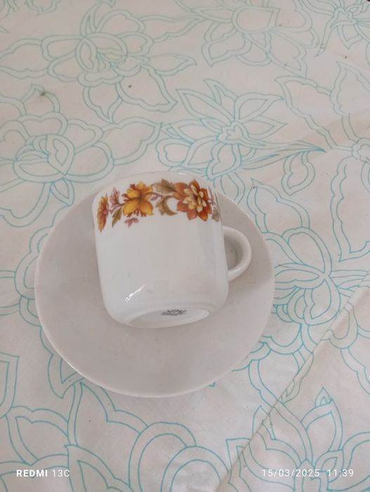 Conjunto de chávena e pires de café da SPAL
