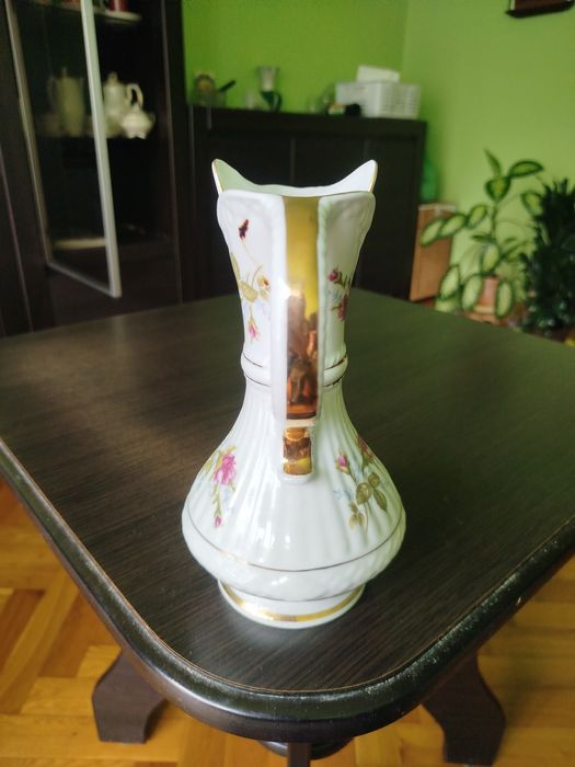 Wazon / dzbanek porcelanowy, Róża Chodzież, PRL