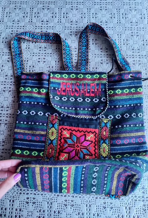Wyszywany plecak nowy kupiony w Palestynie