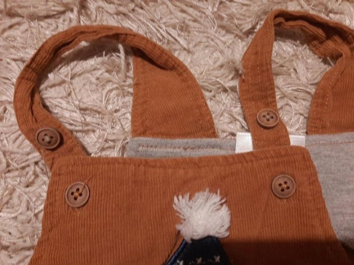 Spodnie chłopięce na szelkach ogrodniczki