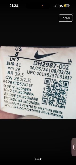 Ténis Nike Court Low pretos – originais