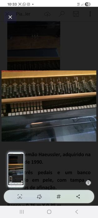 Vendo PIANO HAEUSSLER