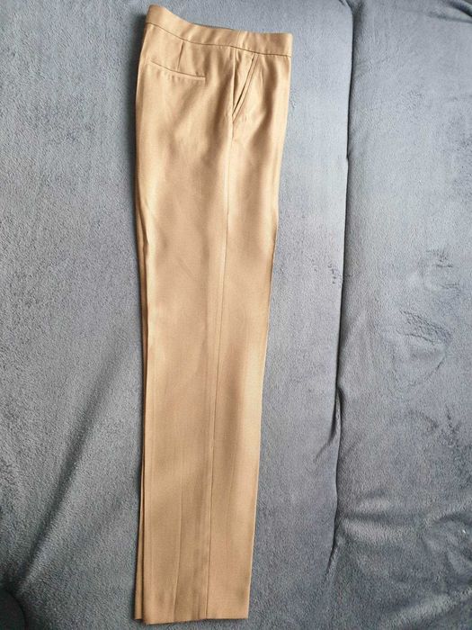 Spodnie materiałowe lniane mango