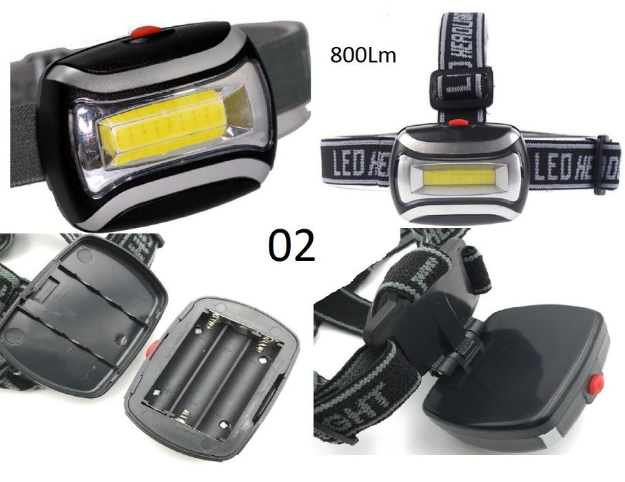 Lanternas de cabeça até 8000Lm