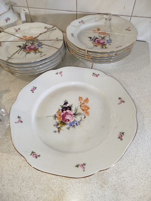 Набор посуды винтажный Богемия Чехословакия  Антуанетта новая