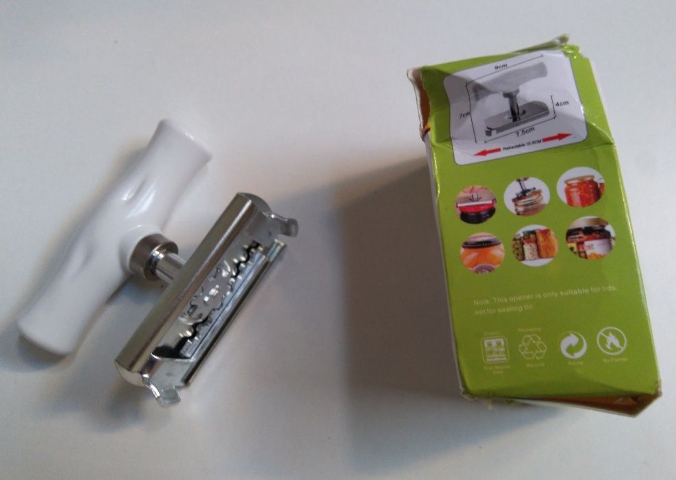 Abridor de frascos, potes, tampas, conserva