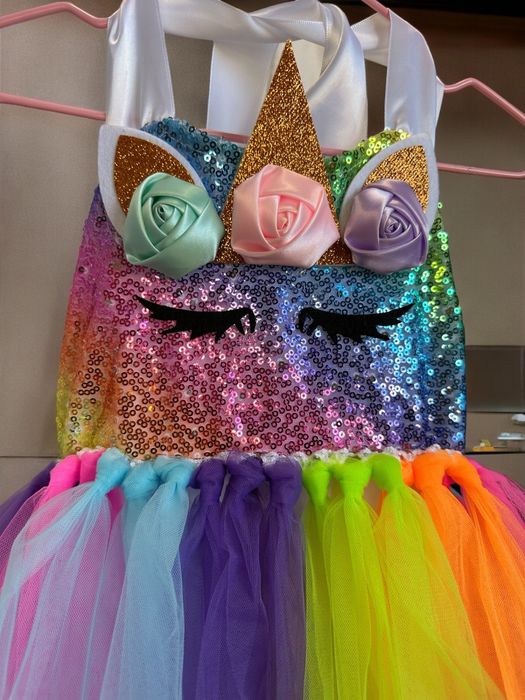 Плаття єдинорога 1-7 років один годик плаття детское единорог