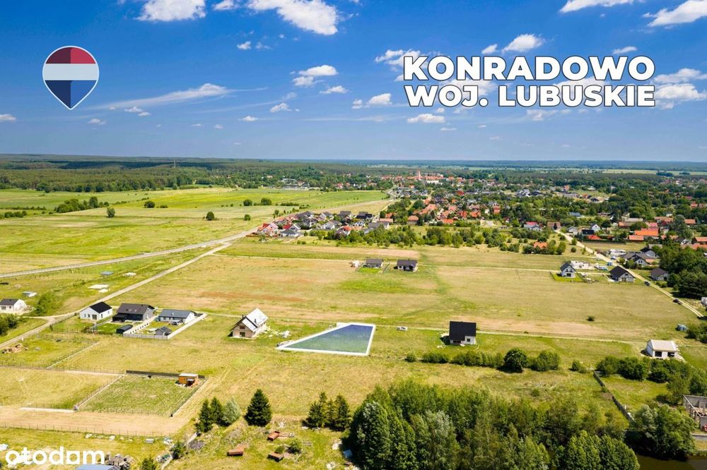 Działka budowlana z MPZP w Konradowie k. Otynia