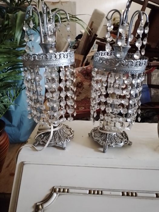 Par de candeeiros de mesinha de cabeceira