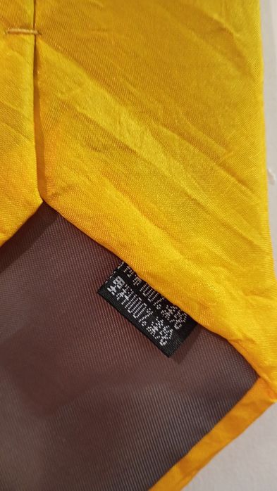 Яскрава жовта краватка Gucci (Made in Italy)