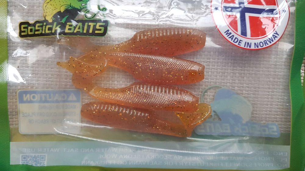 ustawić Silikonowe przynęty wędkarskie firmy *SoSick Baits.*-Norwegia