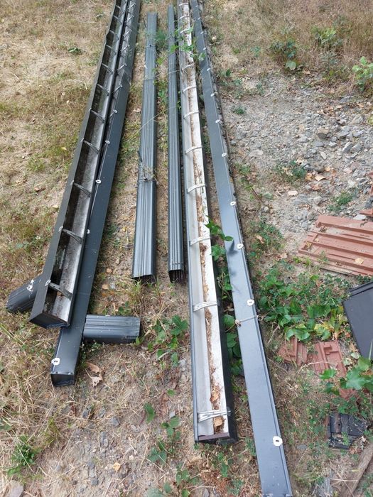 Metalowe rynny w idealnym stanie