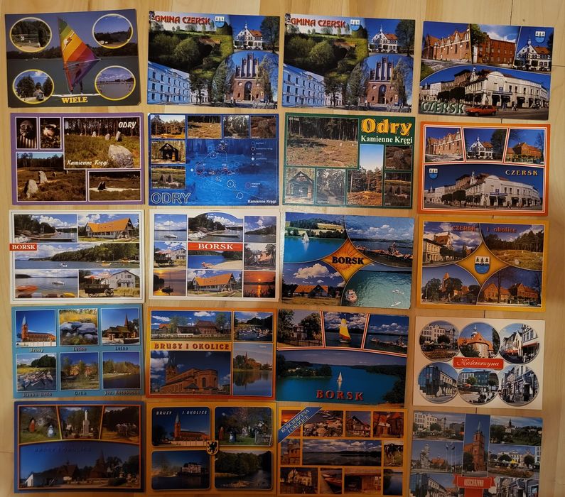 Pocztowki  Kaszuby Borsk Czersk, inne