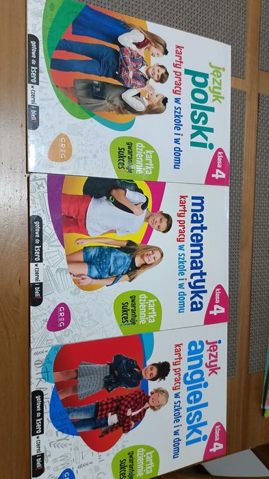 Karty pracy zadania kl 4 język polski, matematyk, język angielski
