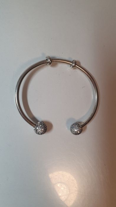 Pandora open bangle pave