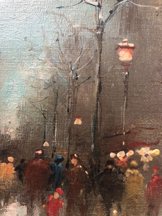 Oleo sobre tela motivo Paris