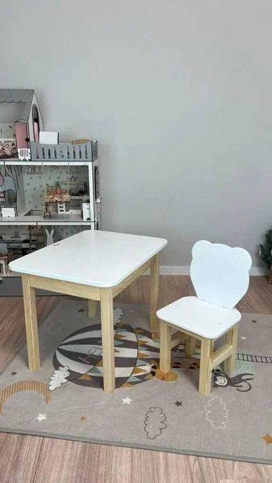 Дерев'яний дитячий столик зі стільчиком. Опт від виробника (ціна 1600)