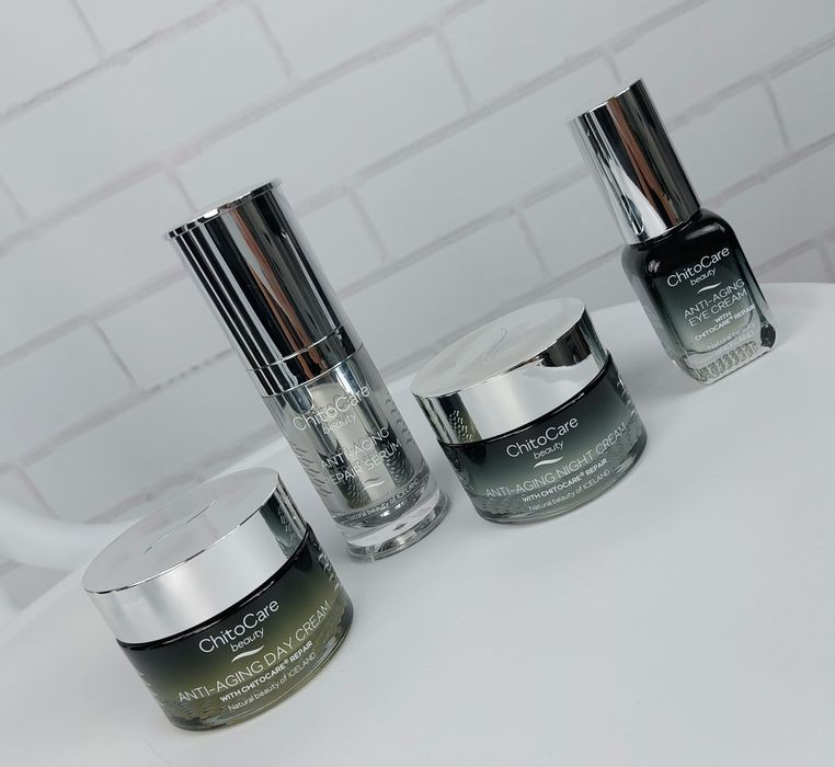 Zestaw 4 produktów przeciwzmarszczkowy do pielęgnacji twarzy ChitoCare