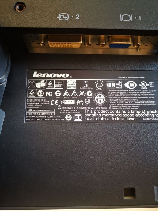 Monitor lenovo thinkvision L1951pw0