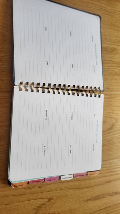 Agenda 2026 12 Meses ENG  - Planner Espiral + Separadores