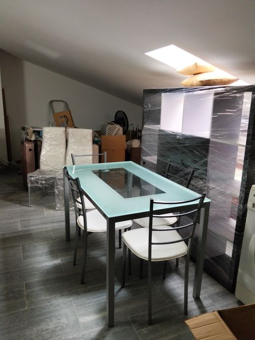 Mesa de cozinha  vidro temperado