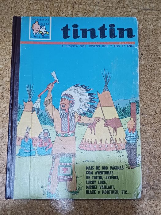 Revistas Tintin encardenadas e soltas