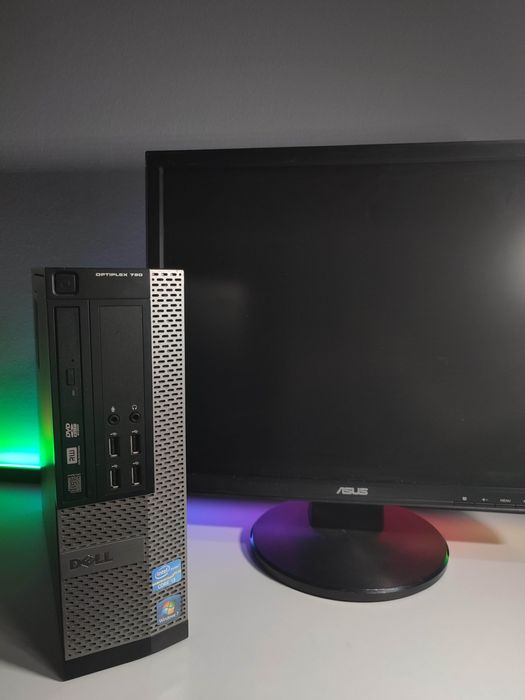 (Tani, Sprawny Zestaw) Komputer + Monitor 75Hz 20 cali / Windows 10