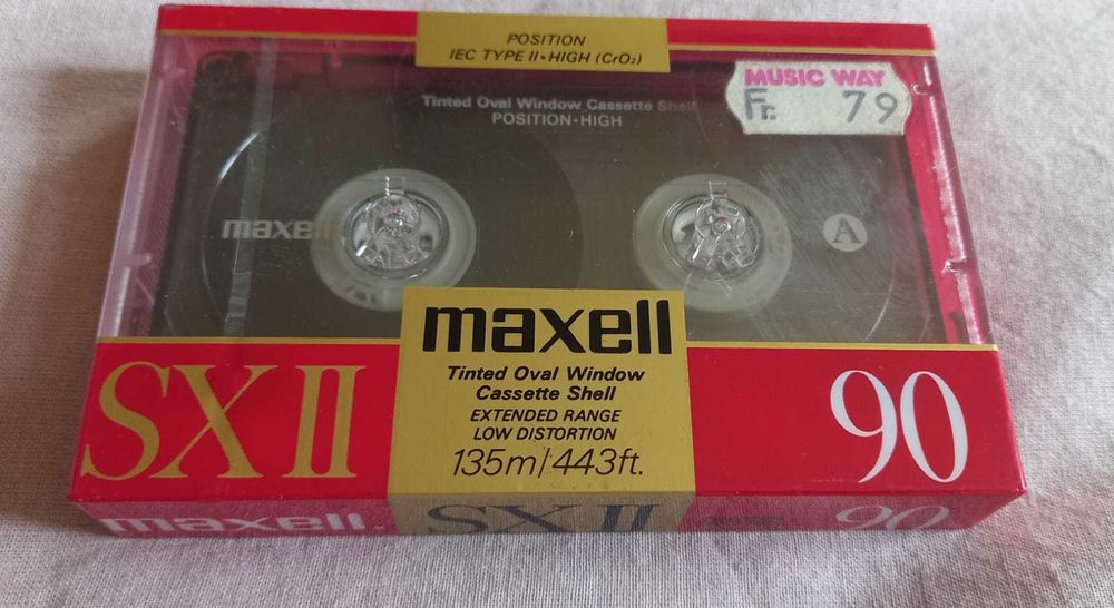 Cassete audio Basf Philips Maxell TDK Seladas