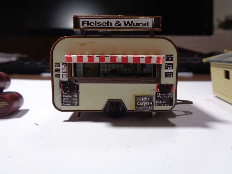 1:87 Preiser lote de 3 acessórios pista comboio