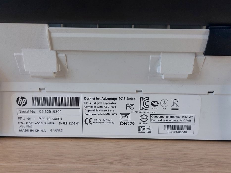 Drukarka HP Deskjet Ink Advantage 1015 Na Tusze 650