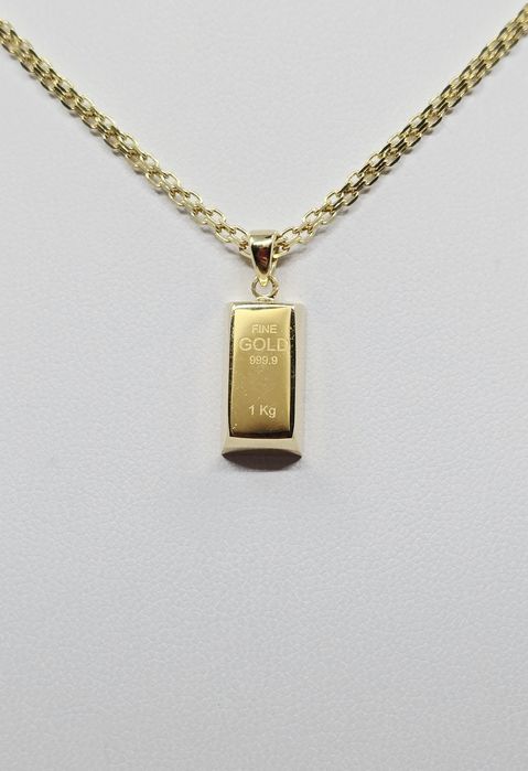 Złota zawieszka Sztabka próba 585 14k