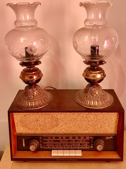 Rádio vintage a funcionar