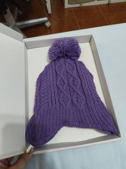 Gorro roxo, foi comprado na amazon