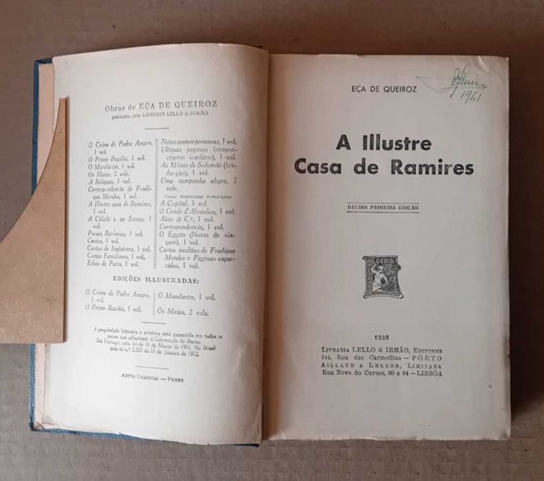 Livros antigos - Eça de Queiroz - Ed. dos Anos 40