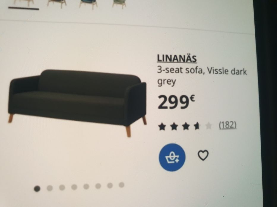 2 sofás pretos ikea
